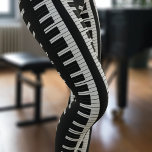 Zwart-wit Piano Toetsenbord Pianist Muzikant Leggings<br><div class="desc">Ben je een fan van muziek? Speel je graag piano? Als dat zo is, heb je deze ongelofelijke leggings absoluut nodig in je leven! Het ontwerp toont een betoverend ebbenhout en ivoor piano-geïnspireerd toetsenbord, perfect harmoniserend en nu prachtig versierend je benen. Geloof me, deze leggings brengen muziek naar je mode...</div>