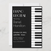 Zwart-wit Piano tuts Kaart (Voorkant)