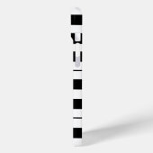 zwart-wit pianokaart Case-Mate iPhone case (Achterkant / Links)