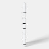 zwart-wit pianokaart Case-Mate iPhone case (Achterkant / Rechts)