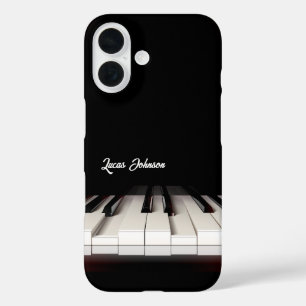 Zwart-wit pianotoetsen   Muziek Fan Gifts Hoesje-M iPhone 16 Hoesje