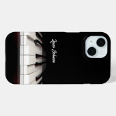 Zwart-wit pianotoetsen | Muziek Fan Gifts Hoesje-M Case-Mate iPhone Case (Achterkant (horizontaal))