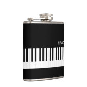 Zwart-wit pianotoetsen Muziektoetsenbord Heupfles (Rechts)