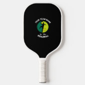 Zwart-wit Pickleball Club Team Speler Custom Paddle (Voorkant)