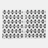 Zwart-wit | Pickleball Paddles Theedoek (Horizontaal)