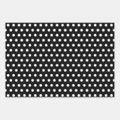 Zwart-wit Pin & Polka Dots Inpakpapier Vel (Voorkant)