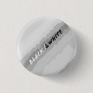 Zwart-wit pin/ ronde button 3,2 cm