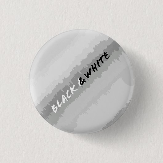 Zwart-wit pin/ ronde button 3,2 cm (Voorkant)