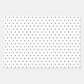 Zwart-wit pin Stippen Inpakpapier Vel (Voorkant)
