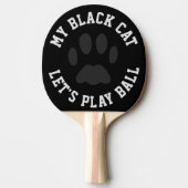 Zwart-wit pingpongpeddel tafeltennisbatje (Voorkant)