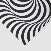 Zwart-wit Pinrad/Swirl Tissuepapier (Detail)