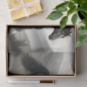 Zwart-Wit Pinto Paard Decoupage Tissuepapier (Geschenk)