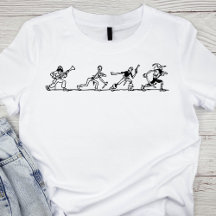 zwart-wit piratengroep Illustratie