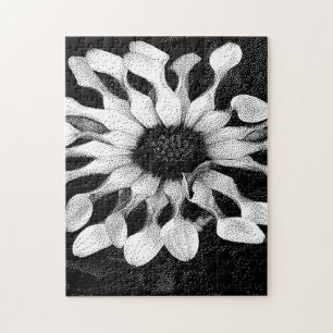 zwart-wit pixelkunst legpuzzel