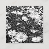 zwart-wit pixelkunst  vierkante visitekaartje (Voorkant)