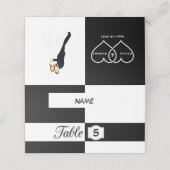 Zwart-wit Plaatskaartje (Buitenkant ongevouwen)