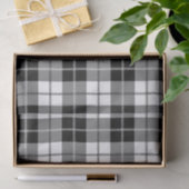 Zwart-wit Plaid Check Plaid Tissue Paper Tissuepapier (Geschenk)