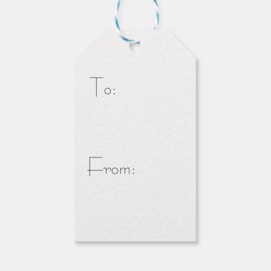 Zwart-wit Plaid Gift Labels Cadeaulabel (Achterkant)