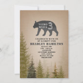 Zwart + Wit Plaid Jong Wild & 3 Beer Verjaardag Kaart (Voorkant)