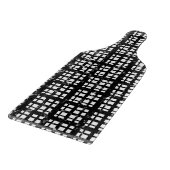Zwart-wit Plaid met Paint Splatter Snijplank (Hoek)