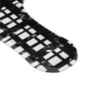 Zwart-wit Plaid met Paint Splatter Snijplank (Hoek)