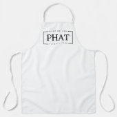 zwart-wit plug-in en -witpit schort (Voorkant)