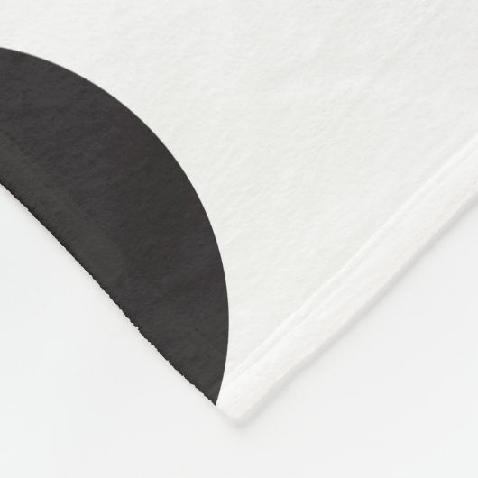 Zwart-wit poka Dot Trendy Design Fleece Deken (Hoek)