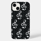 Zwart-wit poka-punctuuiteontwerp Case-Mate iPhone case (Achterkant)