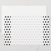 Zwart-wit poka-vlek. Spottig. Briefpapier (Voorkant / Achterkant)