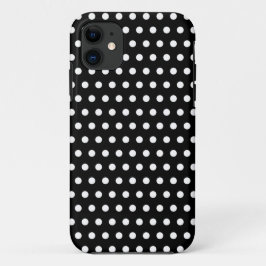 Zwart-wit poka-vlek. Spottig. iPhone 11 Hoesje