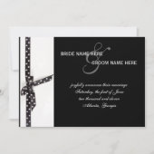 Zwart-wit pokadollint kaart (Voorkant)