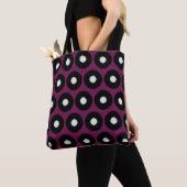 Zwart-wit pokadopatroon tote bag (Dichtbij)