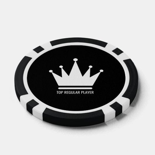 Zwart-wit Poker Chips, Black Striped Edge Chips (Enkel)