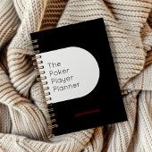 Zwart-wit Poker Speler Planner