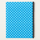 Zwart-wit Polka Dot Custom 2026 Business Planner (Achterkant)
