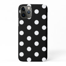 Zwart-wit Polka Dot iPhone Case