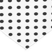 Zwart-wit polka dot patroon tabel runner korte tafelloper (Hoek)