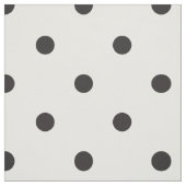 Zwart-wit Polka Dot Pattern Stof (Swatch)