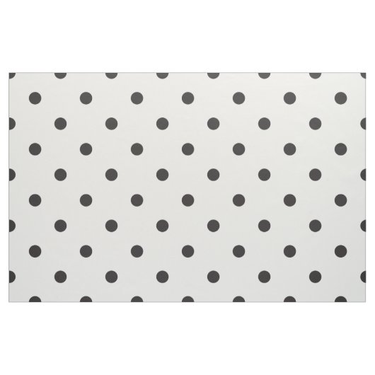 Zwart-wit Polka Dot Pattern Stof (Fat Quarter)