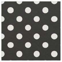Zwart Wit Polka Dots Textiel