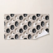 Zwart-wit pompoen Herfst ontwerp Bad Handdoek (Handdoek)