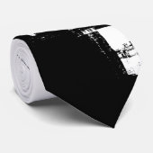 Zwart-wit Pop Art Brooklyn Bridge Stropdassen (Opgerold)