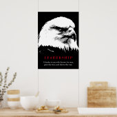 Zwart Wit Pop Art Eagle Leadership Poster (Keuken)
