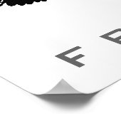 Zwart Wit Pop Art Freedom Eagle Landing Poster (Hoek)