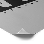 Zwart & Wit Pop Art Kip Poster Vegan AF (Hoek)