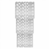 Zwart-wit popcorn sticker (Voorkant)