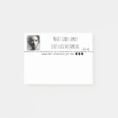 Zwart-wit portret in pixel art post-it® notes (Voorkant)