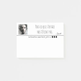 Zwart-wit portret pixel art post-it® notes