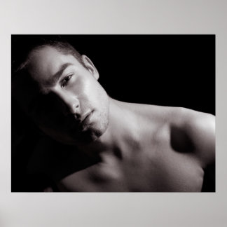 Zwart-wit portret poster