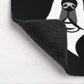 Zwart-wit portret van Boston Terrier Muismat (Hoek)